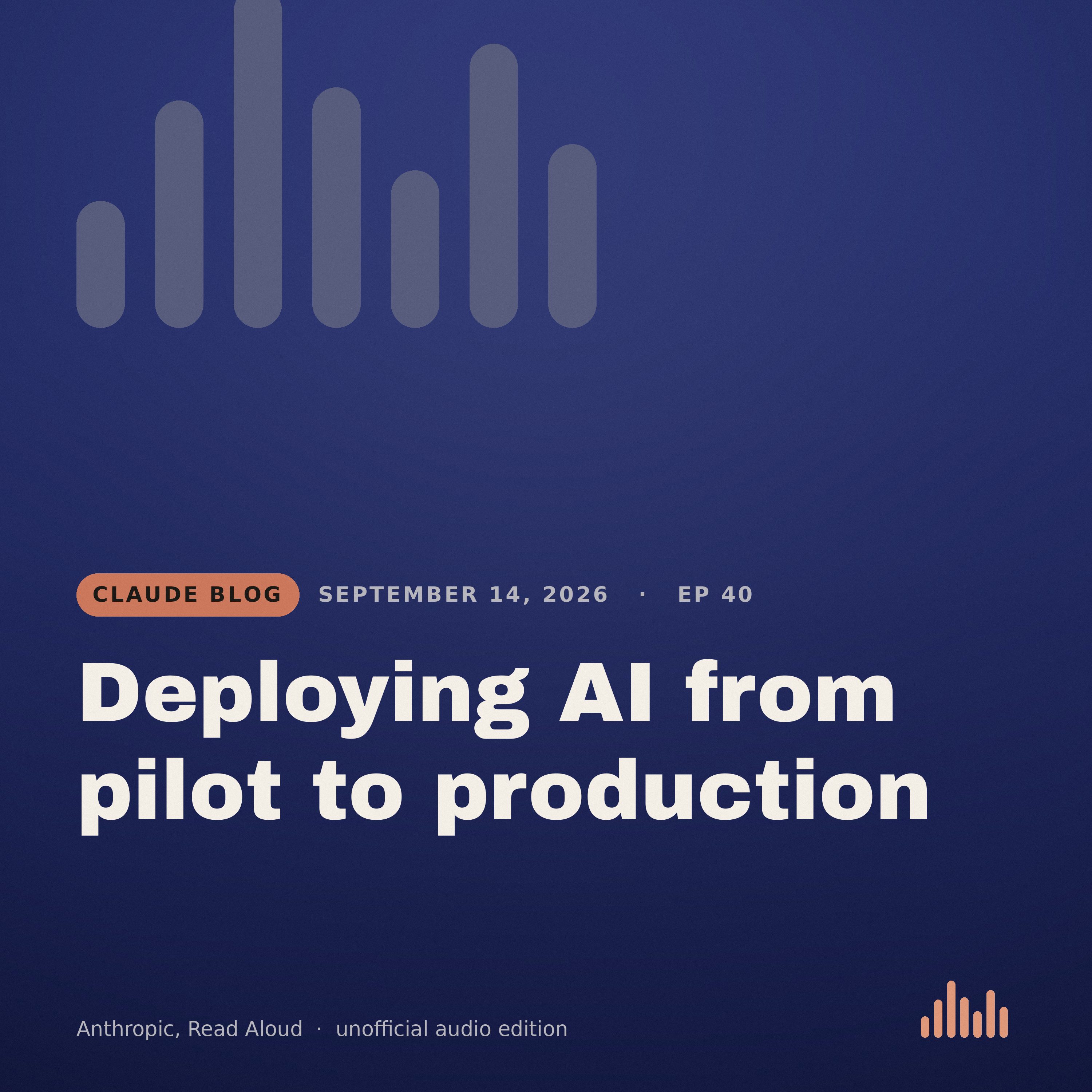 Episode artwork for “Deploying AI from pilot to production”