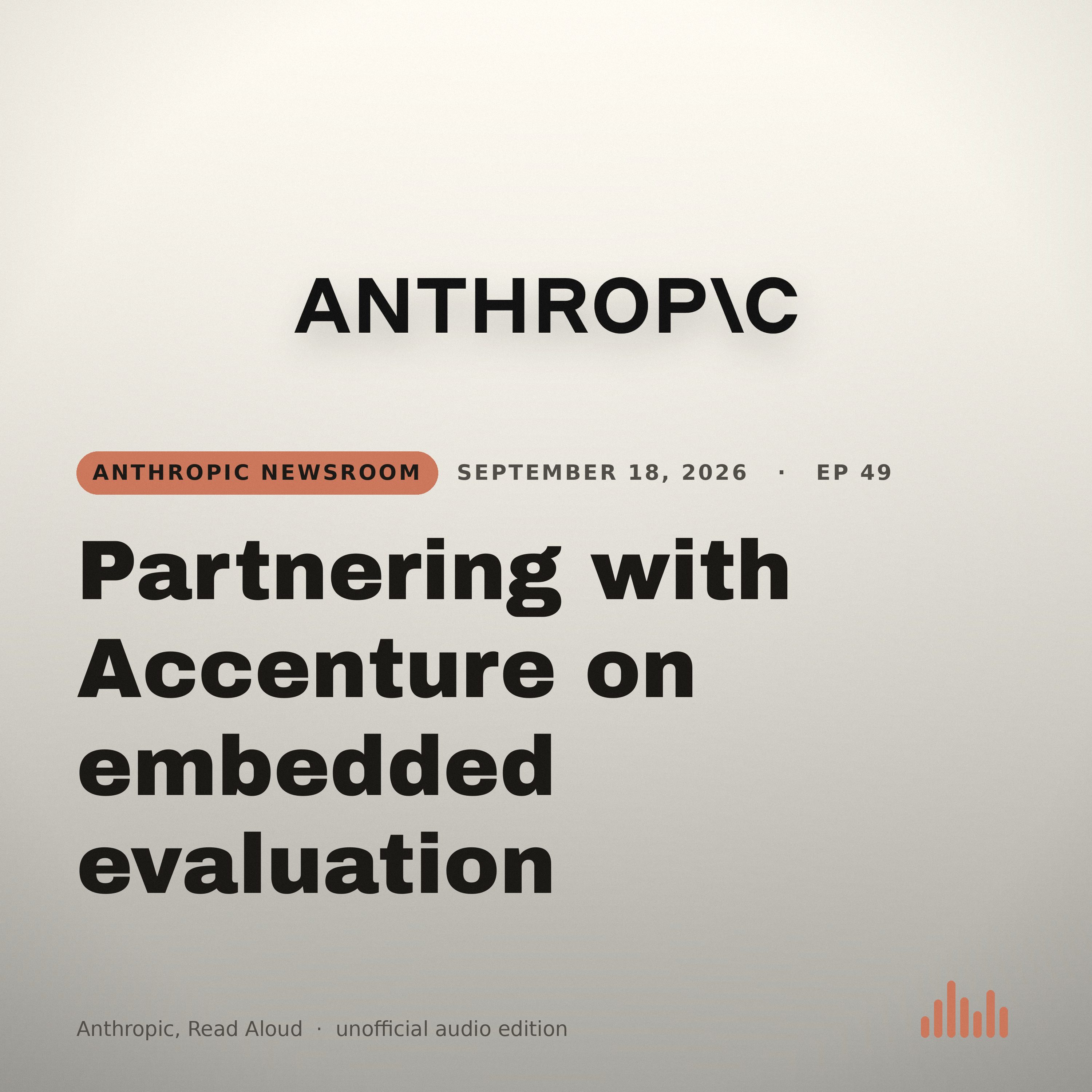 Episode artwork for “Partnering with Accenture on embedded evaluation”