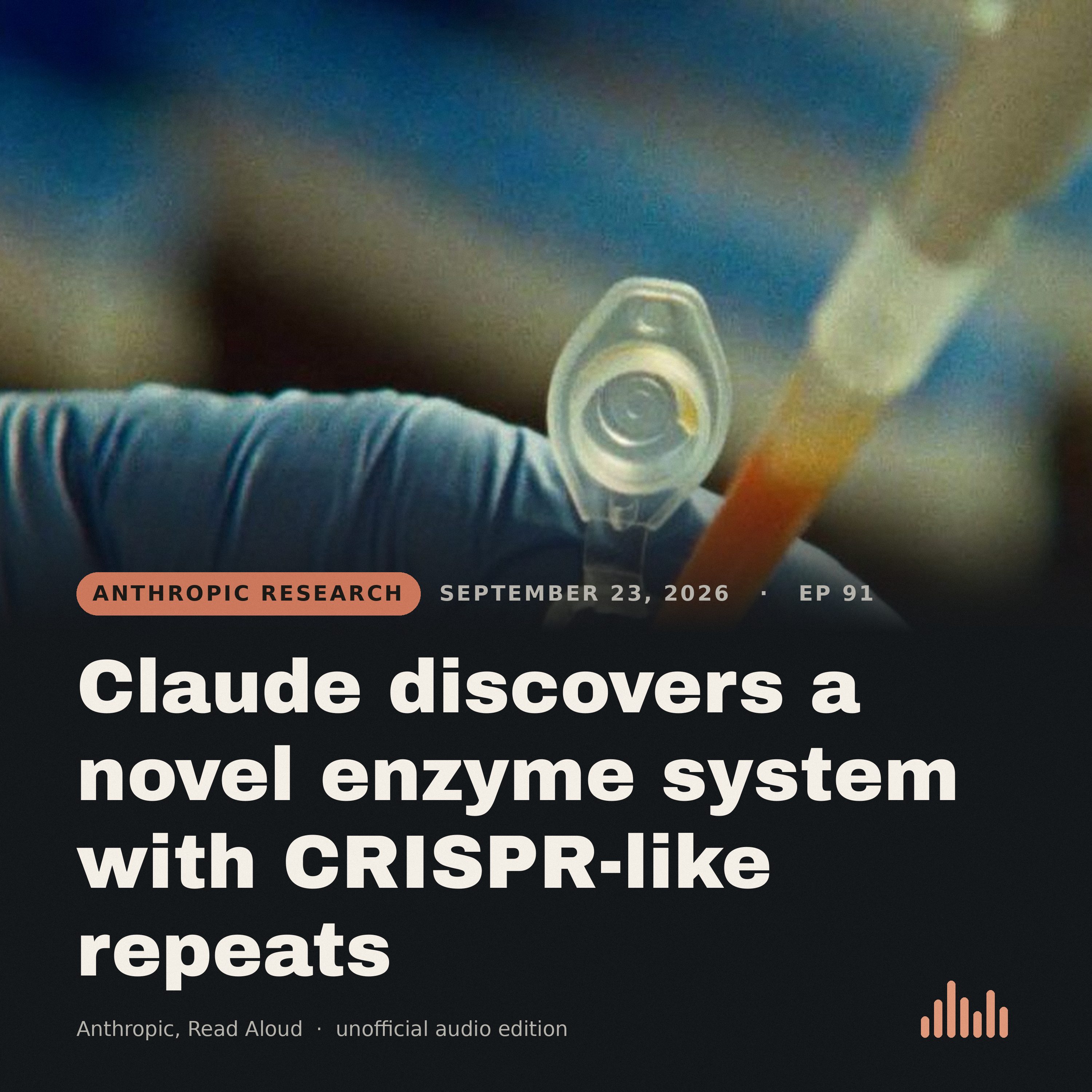 Episode artwork for “Claude discovers a novel enzyme system with CRISPR-like repeats”