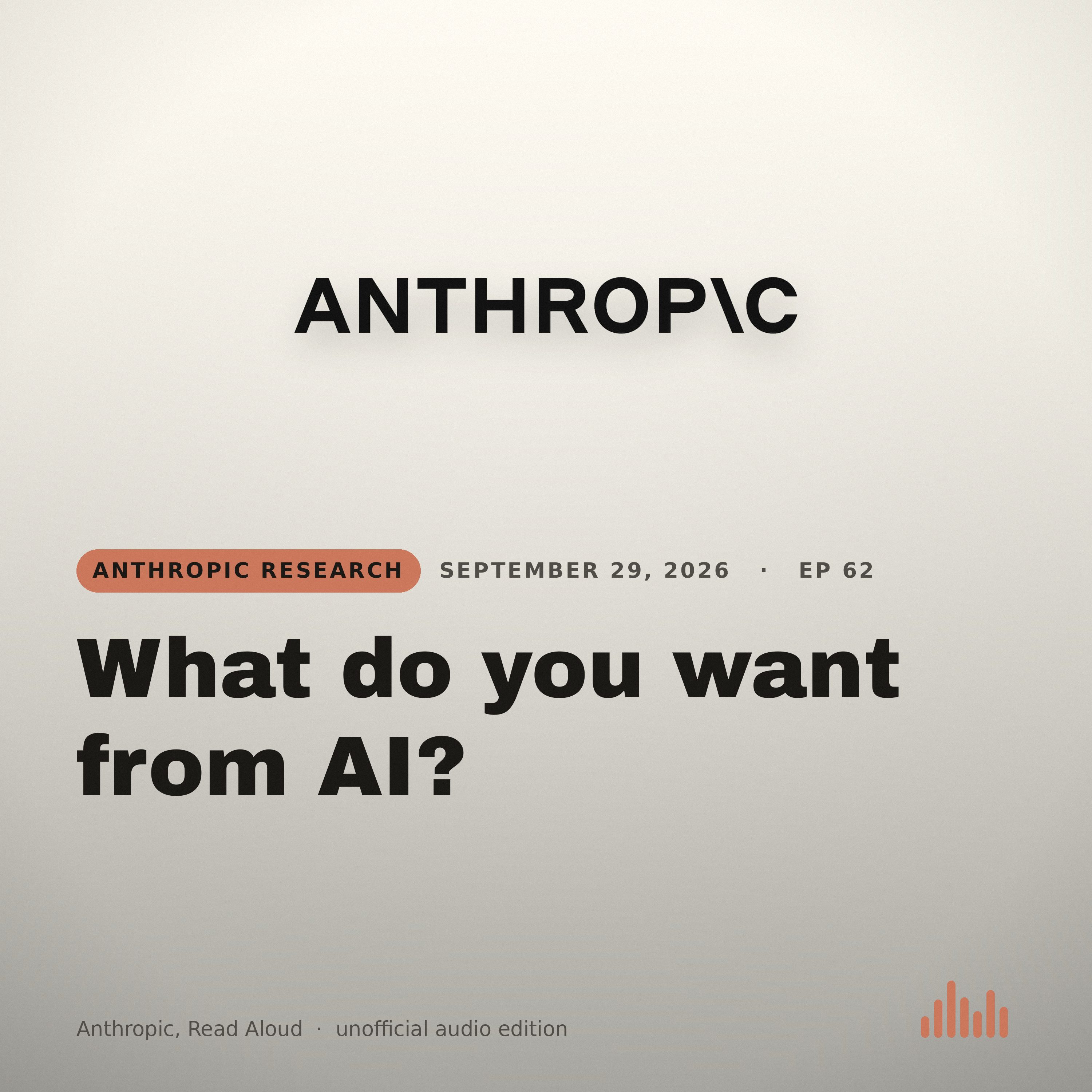 Episode artwork for “What do you want from AI?”