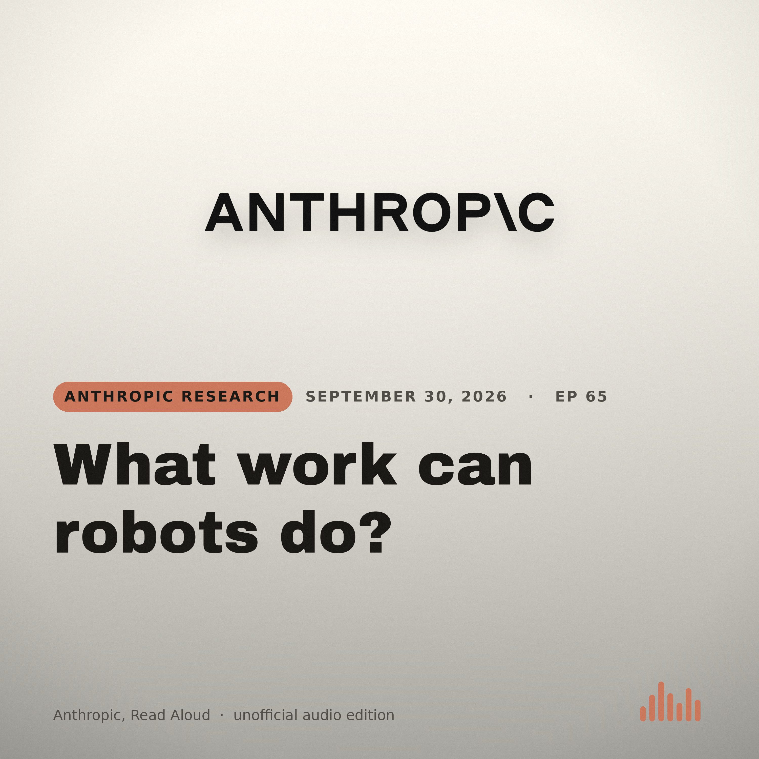 Episode artwork for “What work can robots do?”