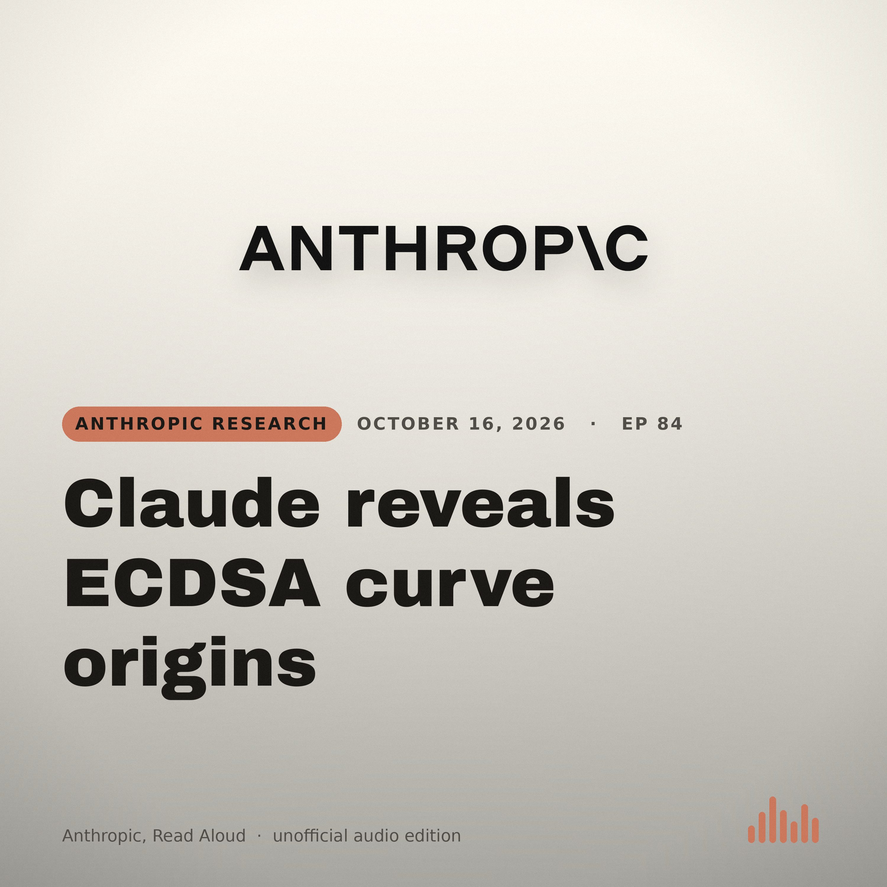 Episode artwork for “Claude reveals ECDSA curve origins”