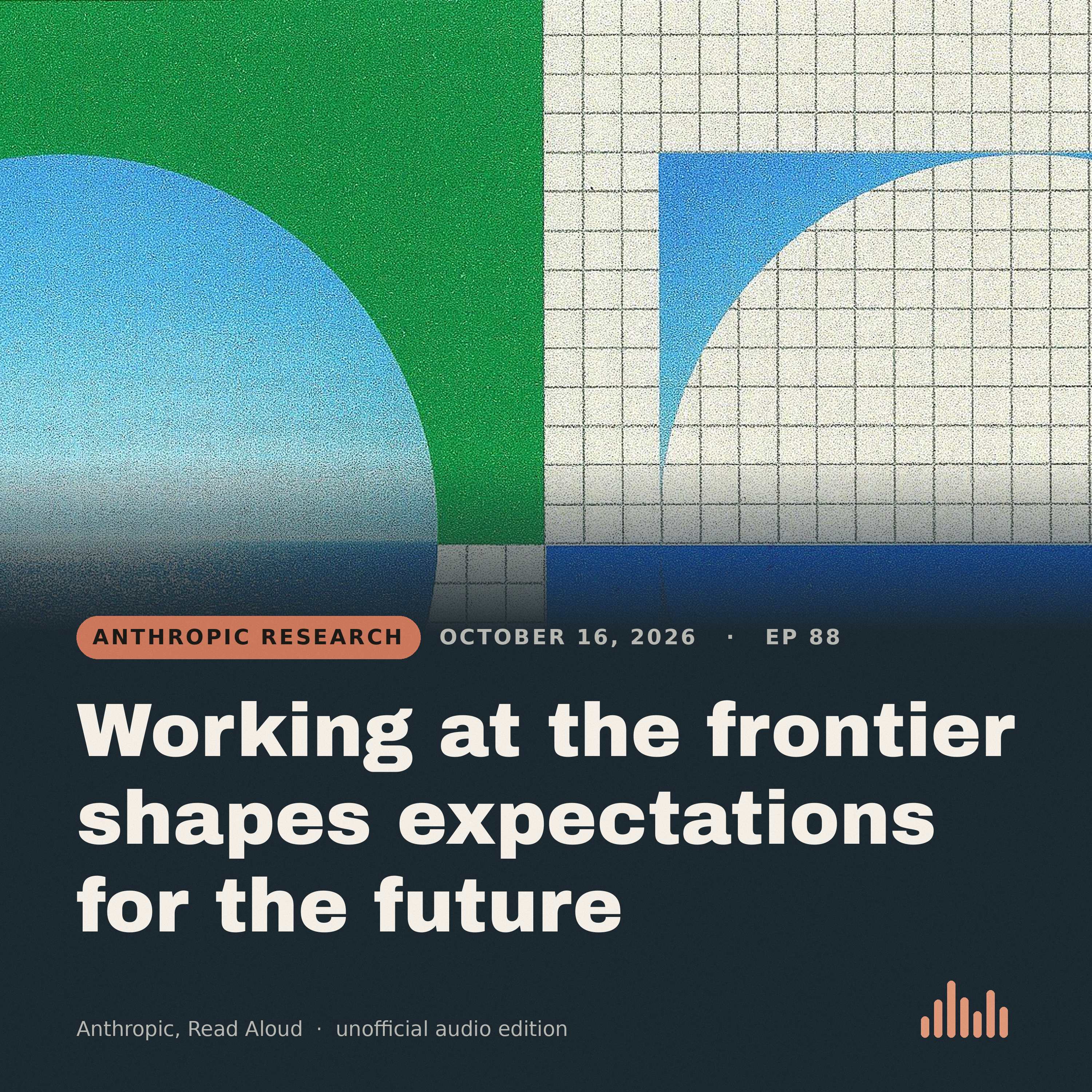 Episode artwork for “Working at the frontier shapes expectations for the future”