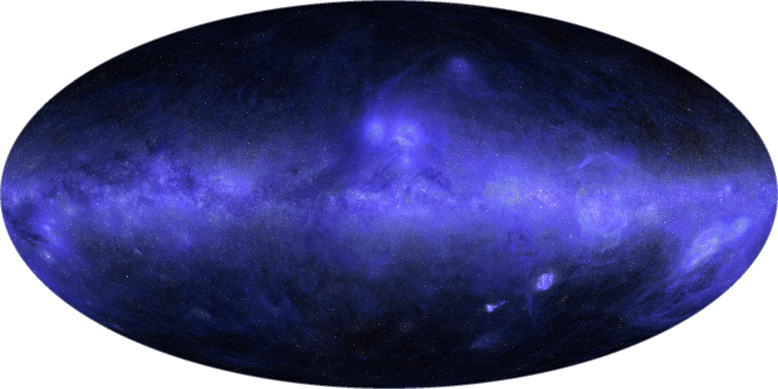 A semi-interactive view of our night sky through different imaging modes: UV, natural light, and infrared