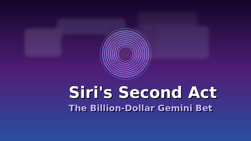 Conceptual illustration of the new Siri chatbot interface